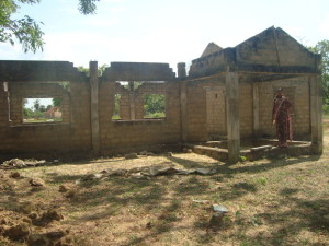 Alambil Pre-School in Mullaithivu, under renovation by ARR