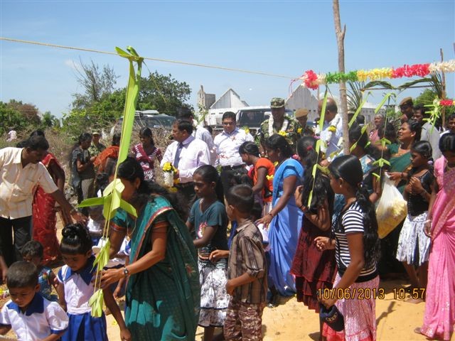 Chandran Pre-School in Mullivaikal East - Opening Ceremony on 10 June 2013